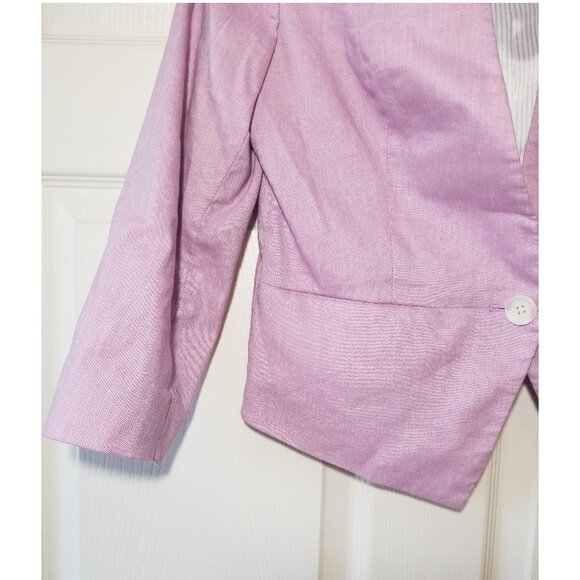 Express Lavender Purple Single Button Blazer Jacket Women's Size 8 - Picture 7 of 7